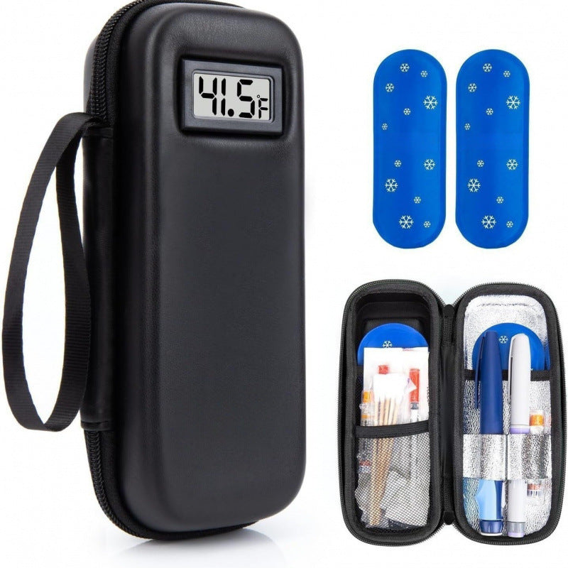 Insulin Cooler Travel Case with Thermometer Display