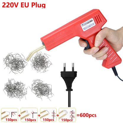 Plastic Welding Machine 200/600 Staples Kit DIY Plastic Welder Tool Kit EU/US Plug Plastic Repair Tools