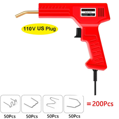 Plastic Welding Machine 200/600 Staples Kit DIY Plastic Welder Tool Kit EU/US Plug Plastic Repair Tools