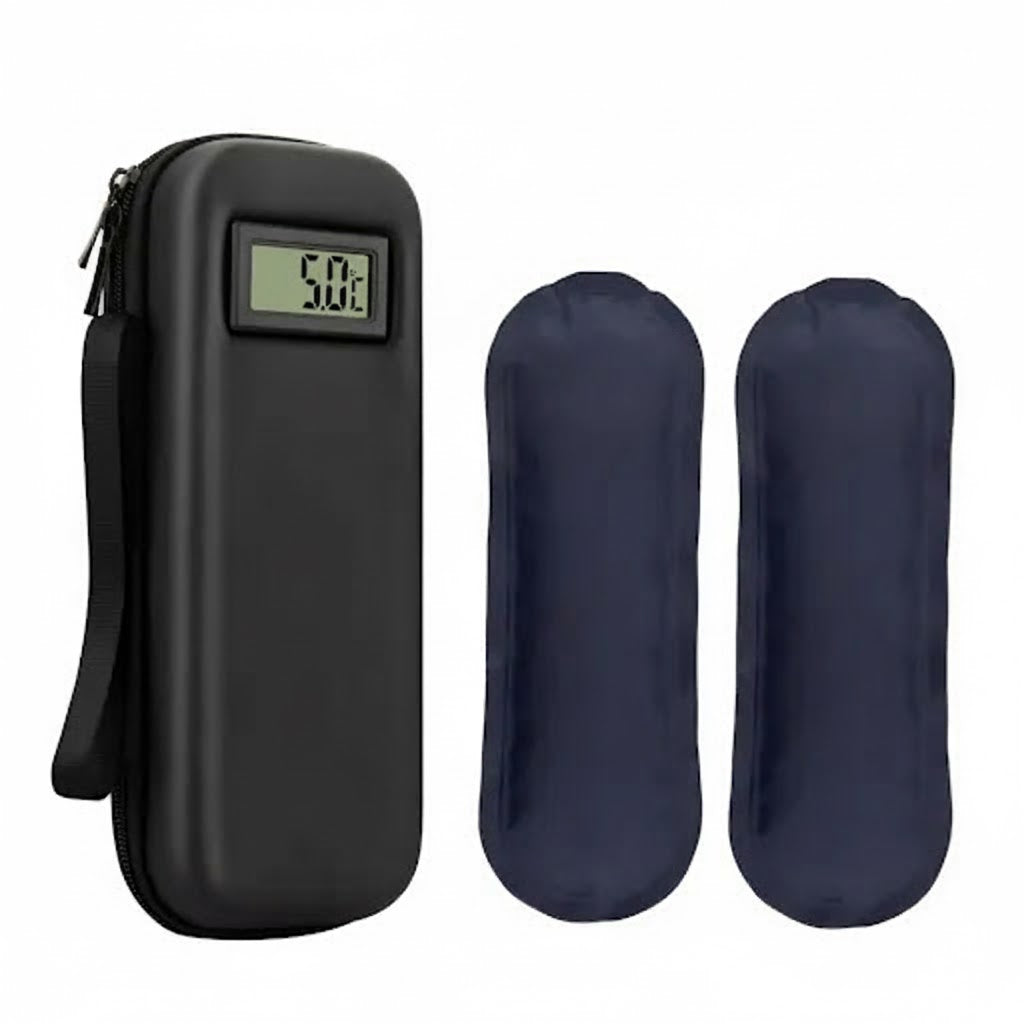 Insulin Cooler Travel Case with Thermometer Display